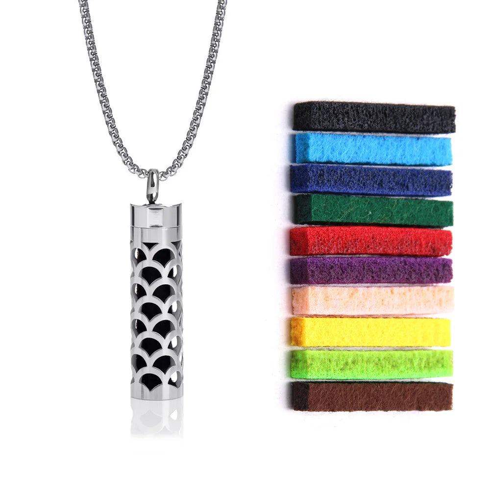 Aromia collier Éolia argent